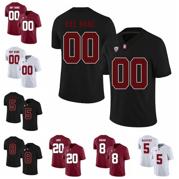

ncaa stanford cardinal американский футбол джерси mens зак эрц джерси дуг болдуин джон elway ти монтгомери дэвид декастро пользовательские п, Black