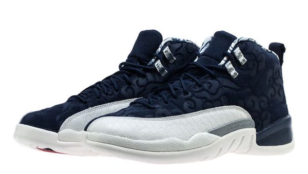 

12 12s international mens flight баскетбольной обуви мичиган vachetta тан кроссовки дешевых оптовой us 7-13 с коробкой, Black