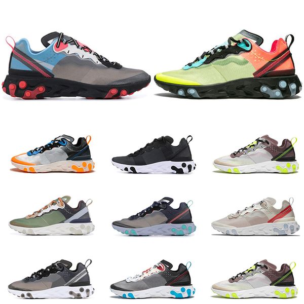 

react element 87 undercover running shoes for men women royal tint sail anthracite black breathable mens trainers sports sneakers, White;red