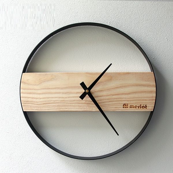 

european style wooden wall clock design fashion creative atmosphere luxury art quartz clocks silent wall watch home decor r2269