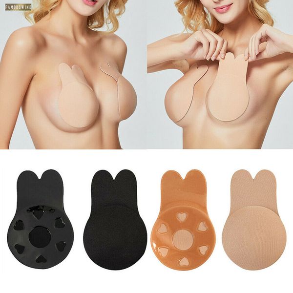 

bikini silicone bikinis pad breast invisible bra women nipple cover sticker breast pad lift tape bra swimming swim sticker stick, White;black