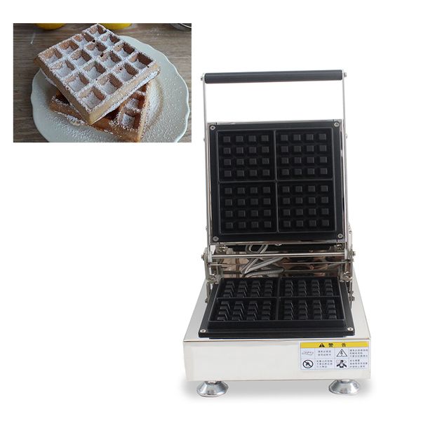 

Commercial u e belgian liege waffle machine electric 110v 220v quare bru el waffle maker iron baker oven toa ter