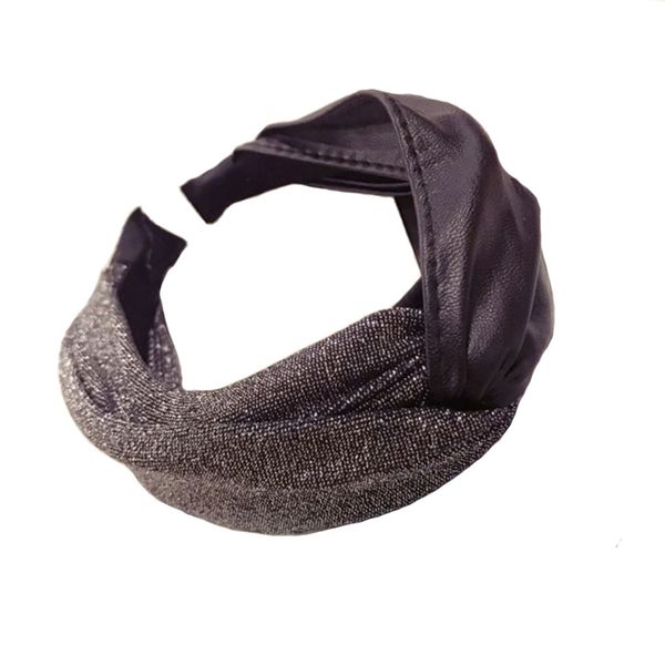 

позолота ткань оголовье шить искусственная кожа pu крест крюк hairband новый бутик волос группа мода женщины аксессуары для волос