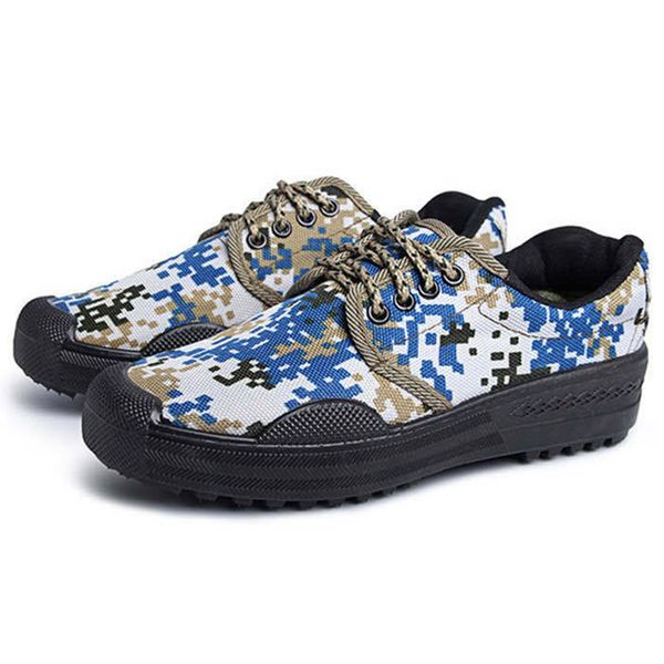

ushine eu35-45 outdoor canvas antiskid camouflage training construction site shoes running shoes man womanlarge size