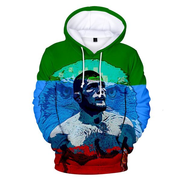 

trend khabib nurmagomedov number printing 3d bring hat long sleeve sweater, Black
