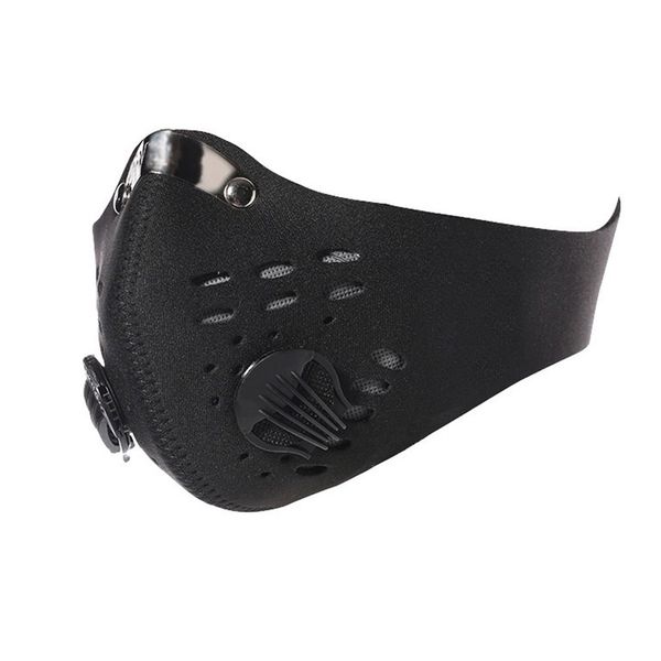 

mountain road bike bicycle half face masks anti-dust cycling face mask breathable activated carbon cycling running bicycle mask, Black