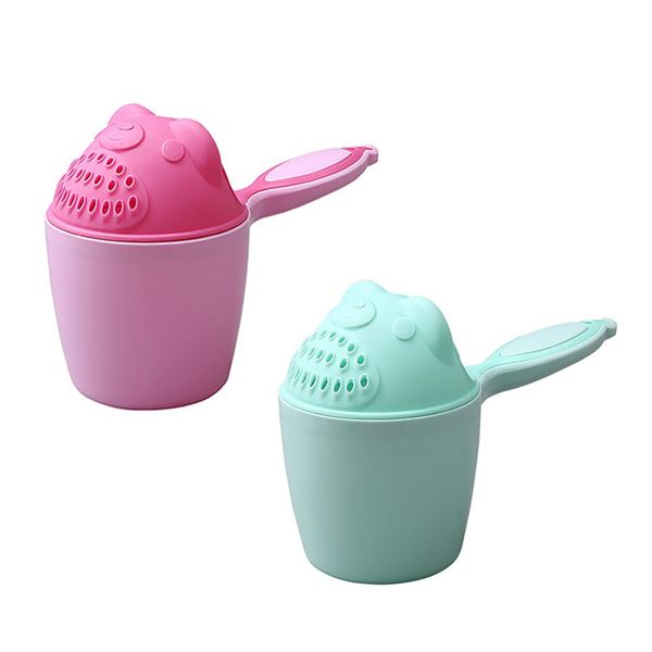 

cute cartoon baby bath caps toddle shampoo cup children bathing baby shower spoons child washing hair cup kids bath tool