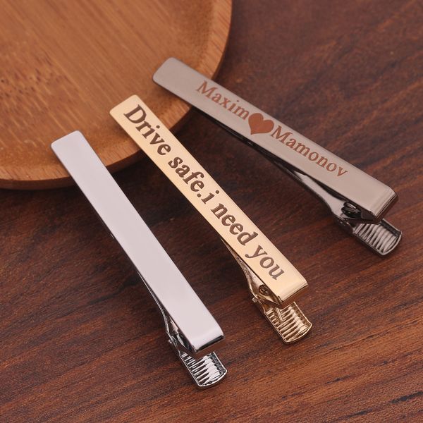 

fashion classic custom tie clip for men copper casual style tie pin clip men gifts collar stays jewelry accessories, Silver;golden