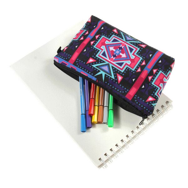 

3d printing makeup bags with multicolor pattern cute cosmetics bagfor travel ladies pouch women cosmetic bag
