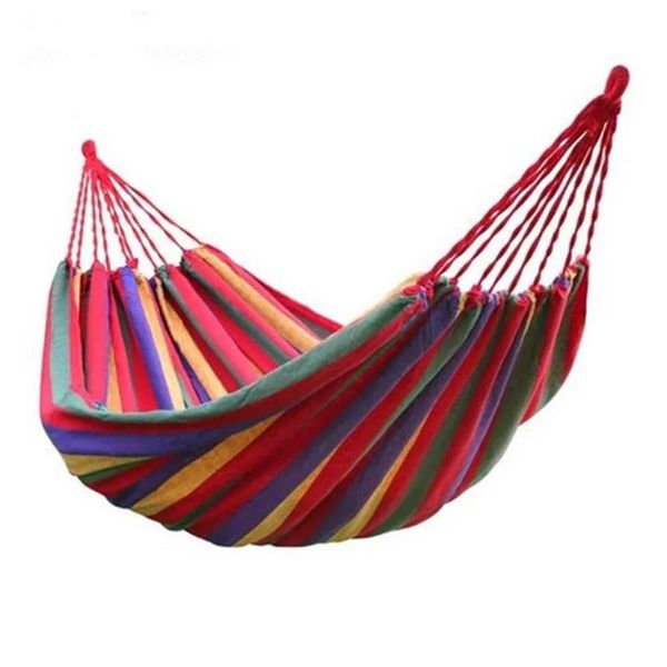 

widen double person hammock portable travel hanging hammock swing sleeping bed lazy chair canvas hammocks