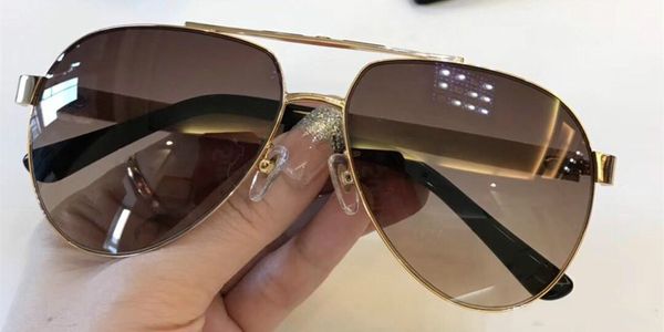 

1126 sunglasses men designer popular fashion half frame summer style uv protection lens come with case, White;black