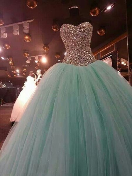 

light green tulle pageant evening dresses women's crystal lace-up bridal gown special occasion prom bridesmaid party dress, Black;red