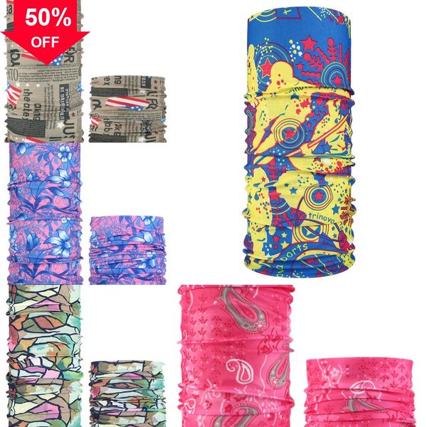 

9vlmg new dustproof scarf silk and cool scarf breathable material light pattern magic tube fitness headscarf