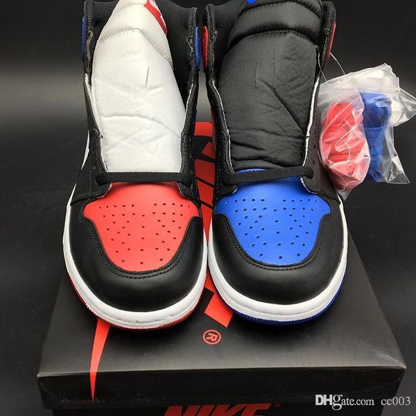 

1 High OG Топ 3 Черный Красный Royal 555088-026 1s I Kicks Женщины Мужчины Баскетбол Спортивная Об