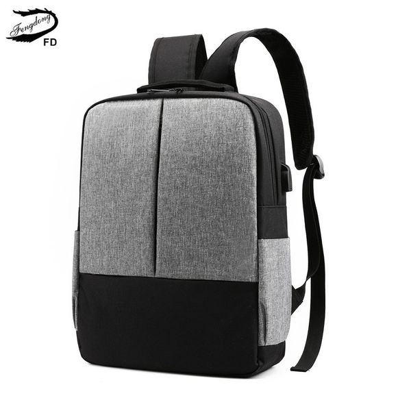 

fengdong minimalist college boys school backpack student lapbag 15.6 waterproof school backpacks for teenagers men bag pack
