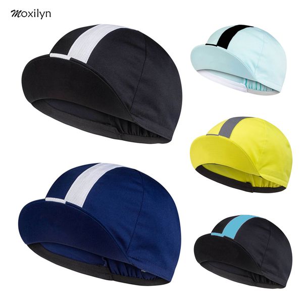 

8 colors custom logo printed sports baseball running cycling bike head cap hat quick drying cycling hat headband cap, Black