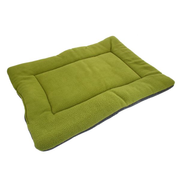 

new design washable soft comfortable silk wadding bed pad mat cushion for pet green xl