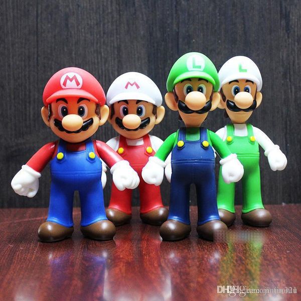 

7 style super mario bros games toy cartoon game mario luigi yoshi princess action figure gift for kid toys