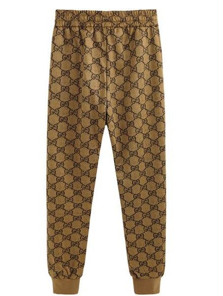 

spring new women's european and american style animal print feet slim casual pants, Black