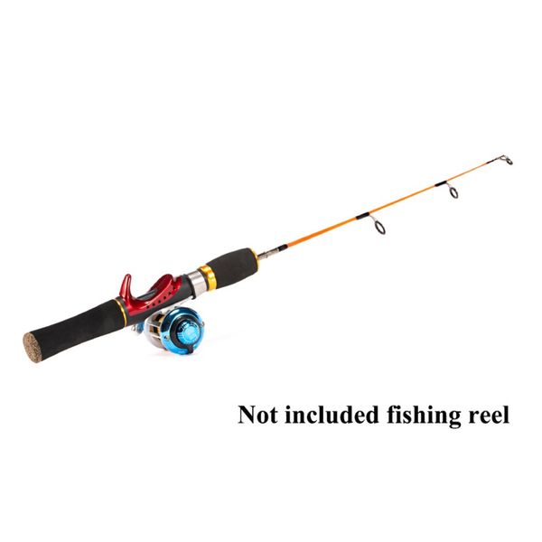 

52cm ice fishing rods portable pocket winter fishing rods combo pen pole lures tackle spinning casting hard rod