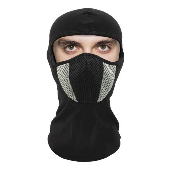 

men women protective neck warmer skiing winter cover motorcycle scooter cycling mask breathable hiking warm windproof, Black