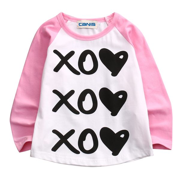 

New Casual Toddler Kids Baby Girls Summer Cotton Print Long Sleeve Tops T-shirt Clothes