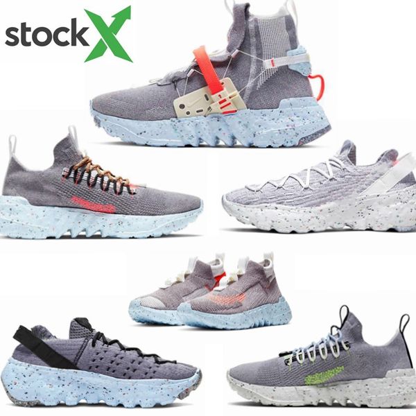 

2020 new released space hippie 01 02 03 04 men women running shoes the grey-blue-red trash sneakers cq3989-001-002-0