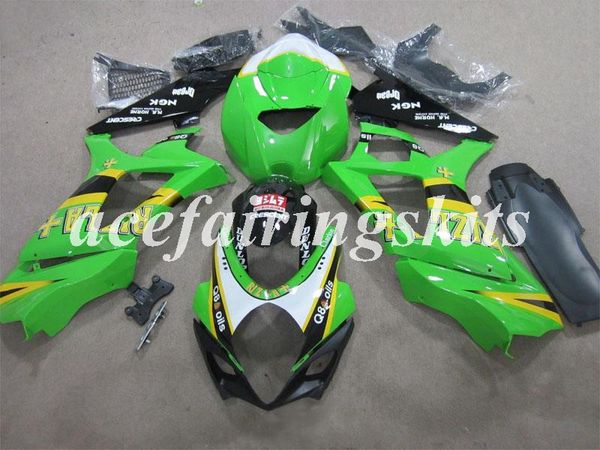

4 gifts new abs motorcycle full fairings set fit for suzuki gsx-r1000 k7 2007 2008 07 08 bodywork set green