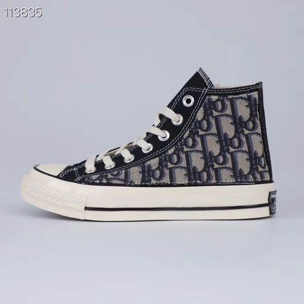 

diÃ²r x cÃ²nvÃ¨rse 1970s chuck high og basketball shoes men women designers all stÃ r sneakers canvas shoes originals oblique, Black
