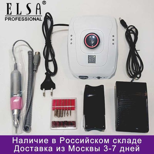 

65w 35000rpm nail drill machine no heat heavy handle milling cutters nail polish remover dm206 master manicure machine, Silver