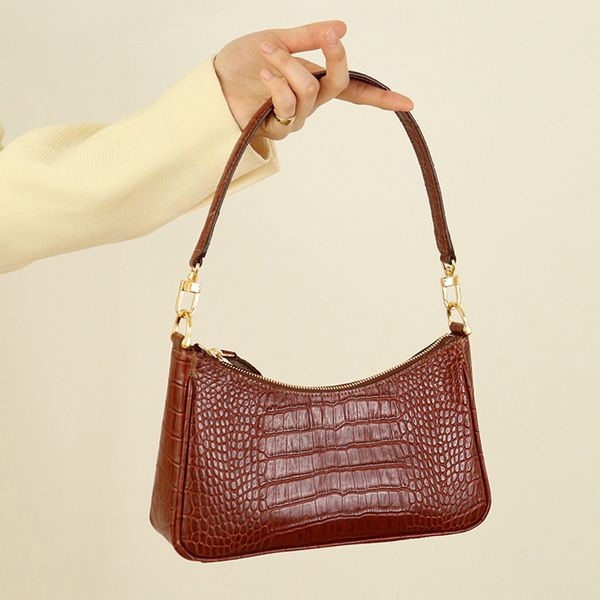 

2020 new luxury handbags women bags designer vintage alligator women's handbags female shoulder bags girls leather purses