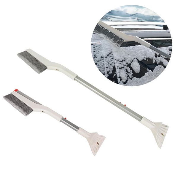

2 in 1 snow brush ice shovel retractable winter auto vehicle ice snow scraper car frost removal tool car accessories