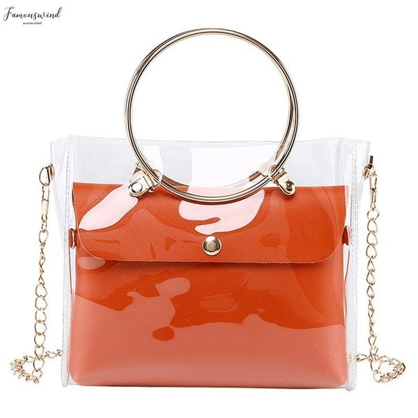 

fashion lady shoulders jelly package handbag purse mobile phone messenger bag simple crossbody bag for women t2
