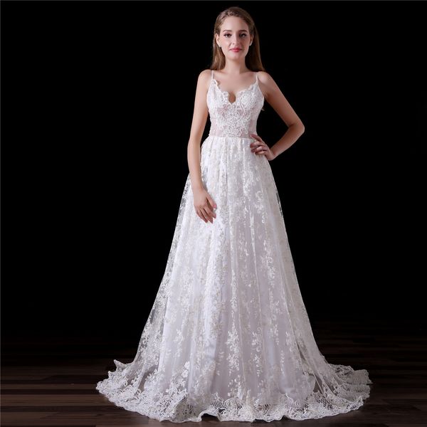 

elegant girls white dresses v neck spaghetti open back a line lace long party formal evening dresses for women prom party dresses gowns, Black;red