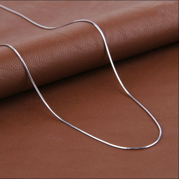 

new fashion simple necklace snake chain 925 sterling silver for women snake necklaces jewelry gift wholesale