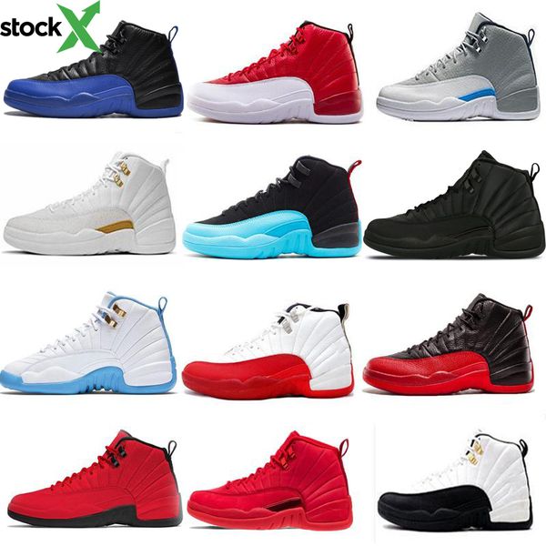 

12 12s mens basketball shoes winterized wntr gym red game royal white black ball punch university gold sports sneaker size 7-13