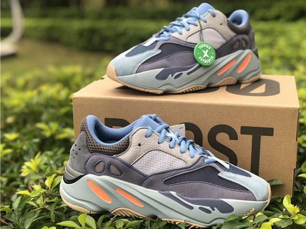 

2020 release est kanye west originals 700 v3 azael running shoes carbon blue 3m runner men women sports sneakers size us 5-13 with box