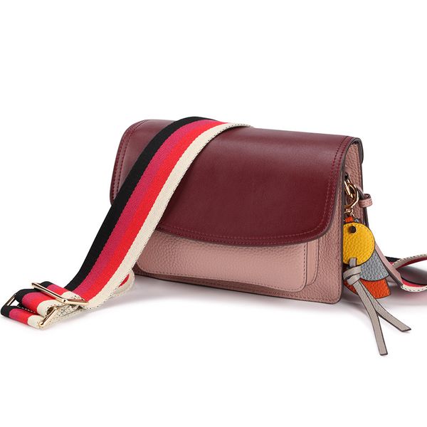 

2020 new leather handbag simple organ bag leather messenger bag shoulder bags