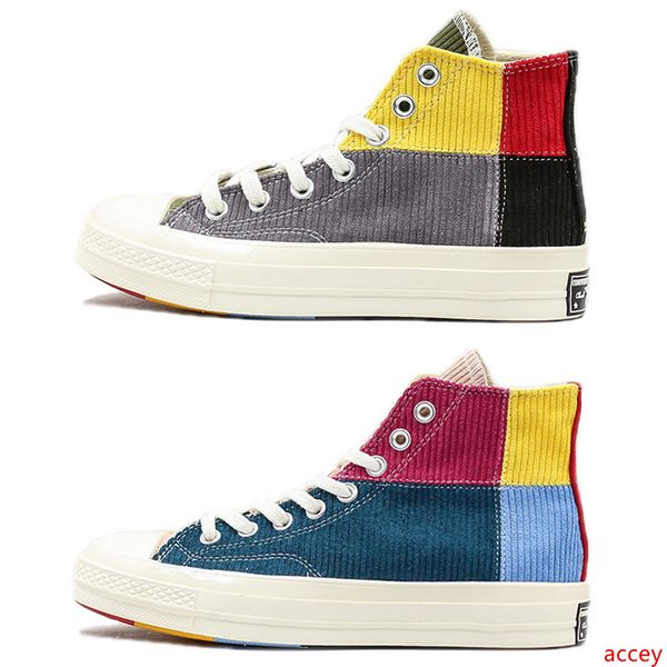 

2020 convas spring stitching colours casual shoes high fashion platform canvas sports shoes designer shoe men women leisure sneaker with