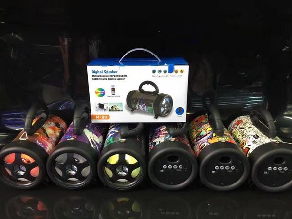 

Bluetooth peaker barrel outdoor tereo portable car ubwoofer fm u b peaker 1200mah battery with retail package dhl free