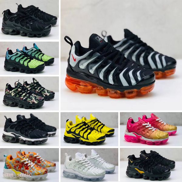 

plus tn infant kids running shoes triple black new born baby toddlers children boys girls sneakers preschool trainers, Black;brown