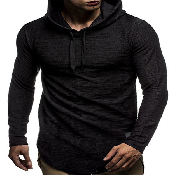 

2019 autumn men's hoodies new casual long paragraph camouflage european american wind pullover jacket men's hooded sweater, White;black