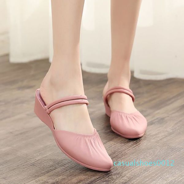 

summer female sandals roman wedge sandals fashion shoes for women low-heeled casual ladies shoes designer c12, Black