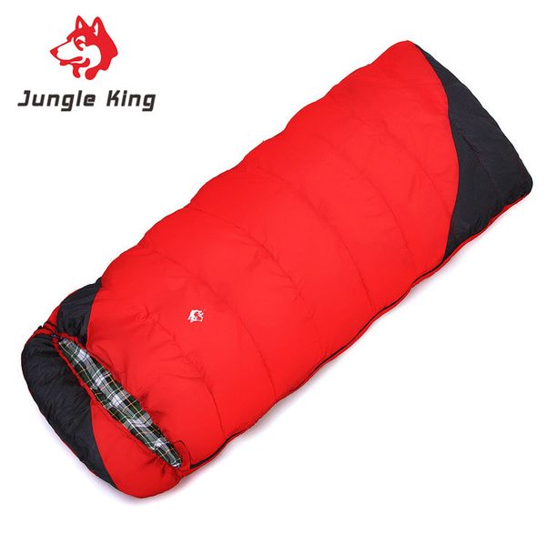 

jungle king outdoor camping sleeping bag -18 degree warm envelope sleeping bag 2.3 kg emergency cotton winter