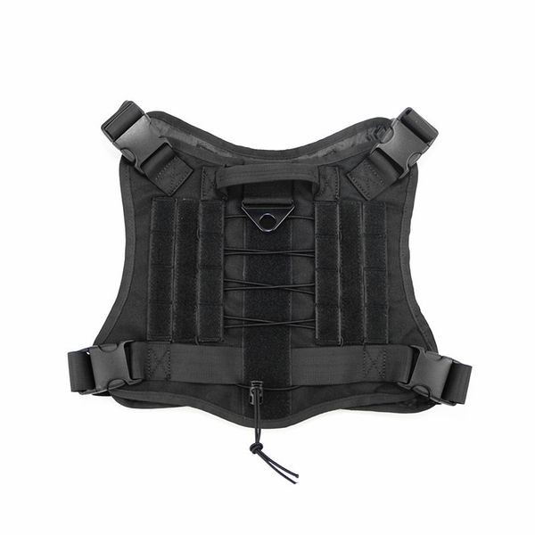 

tactical service dog modular harness k9 working cannie hunting molle vest with pouches bag and water bottle carrier bag, Black;green
