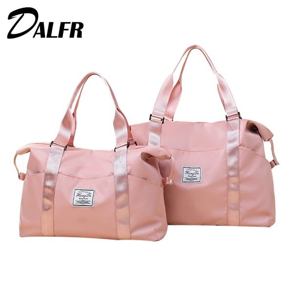 

dalfr women travel tote fashion waterproof oxford travel handbag carry on luggage shoulder bags large and small sizes duffle bag