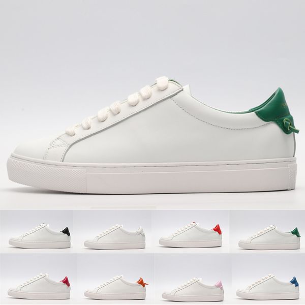 

With Box 2019 New White Leather Designer Perforated Star Sneakers Men Women Party Wedding Dress Fashion Luxury Flats Trainers Casual Shoes