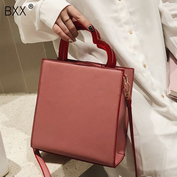 

bxx] new design solid color shoulder bag for women 2020 summer simple crossbody bags fashion lady small travel handbag hl619