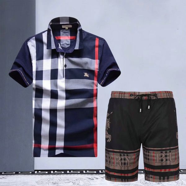 

2020 summer mens tracksuit medusa printed men stall collar o-neck short sleeves pullover with casualjogger pants suits designer tracksuit, Gray