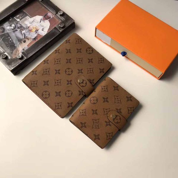 

new small ring agenda cover designer womens mens notebook credit with box, Black